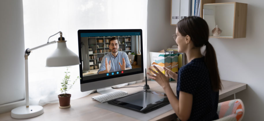 Online coaching session